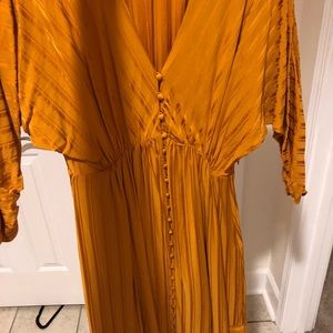 Joie Rust Satin Midi Dress